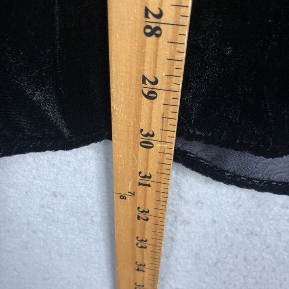 CP Shades Top Womens Medium Black Velvet Whimsigoth Y2K Retro Silk Blend - Picture 5 of 10